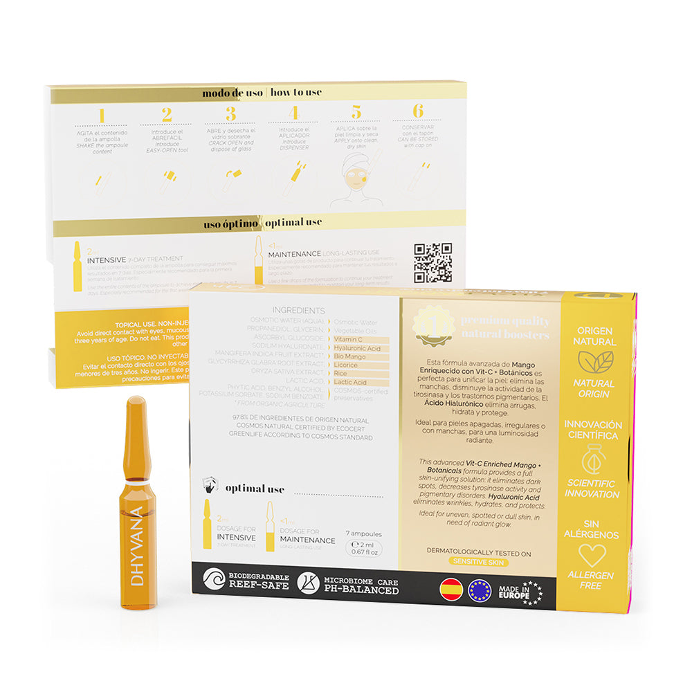 Ampollitas Faciales Vitamina-C Radiant Dhyvana