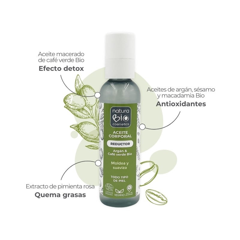 Aceite corporal Reductor Argan & Café Verde Bio NaturaBIO