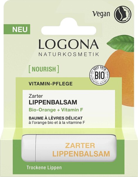 Bálsamo Labial Nutrición Delicada Naranja Logona