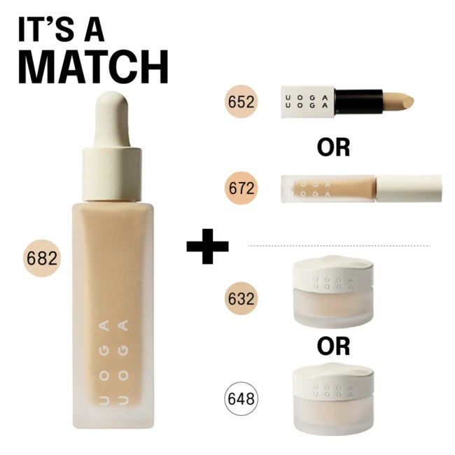 Base de Maquillaje Sérum Mineral 682 Foamy Sea Uoga Uoga