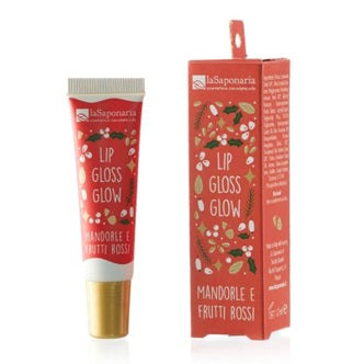 Brillo de Labios Glow Almendras y Frutos Rojos La Saponaria