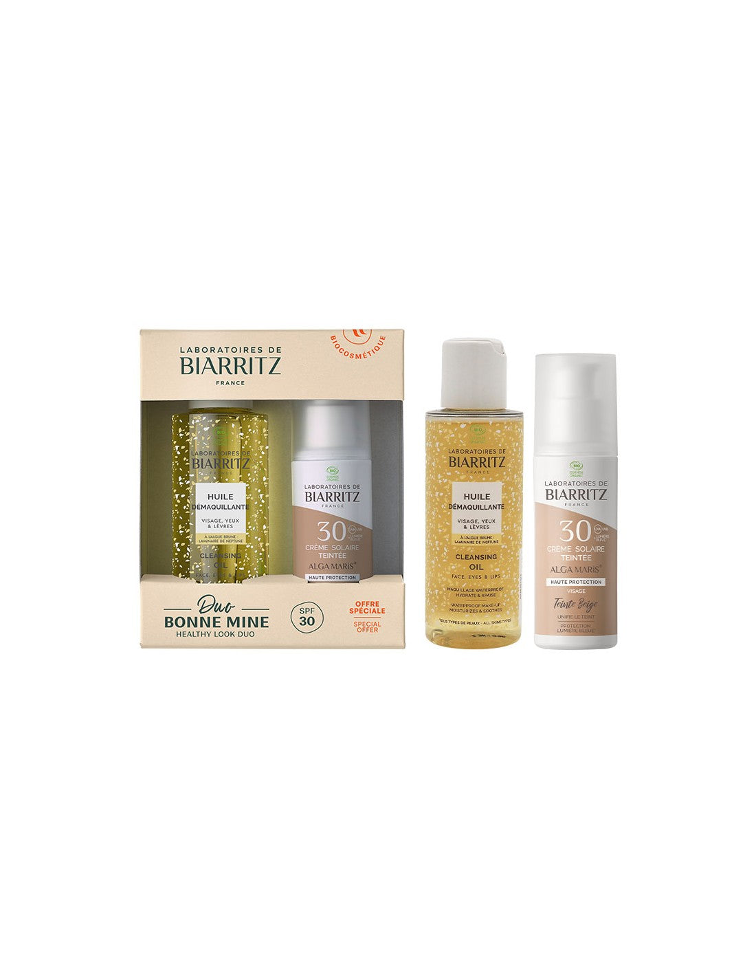 Caja Dúo Brillo Saludable SPF30 Laboratoires Biarritz