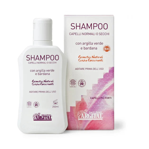 Champú Cabello Normal y Seco Arcilla Verde y Bardana Bio Argital