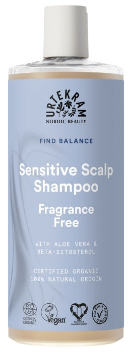 Champú Sin Perfume para Cuero Cabelludo Sensible Urtekram