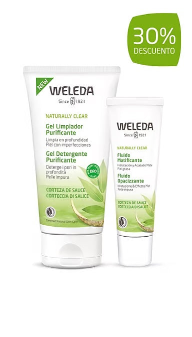 Cofre Piel Grasa Gel Limpiador + Loción Matificante (30% Dto) Weleda