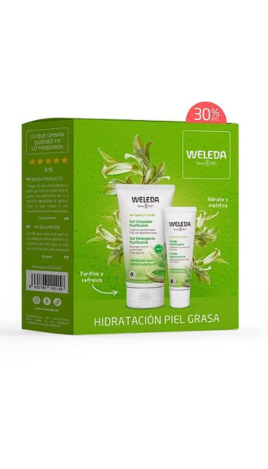 Cofre Piel Grasa Gel Limpiador + Loción Matificante (30% Dto) Weleda