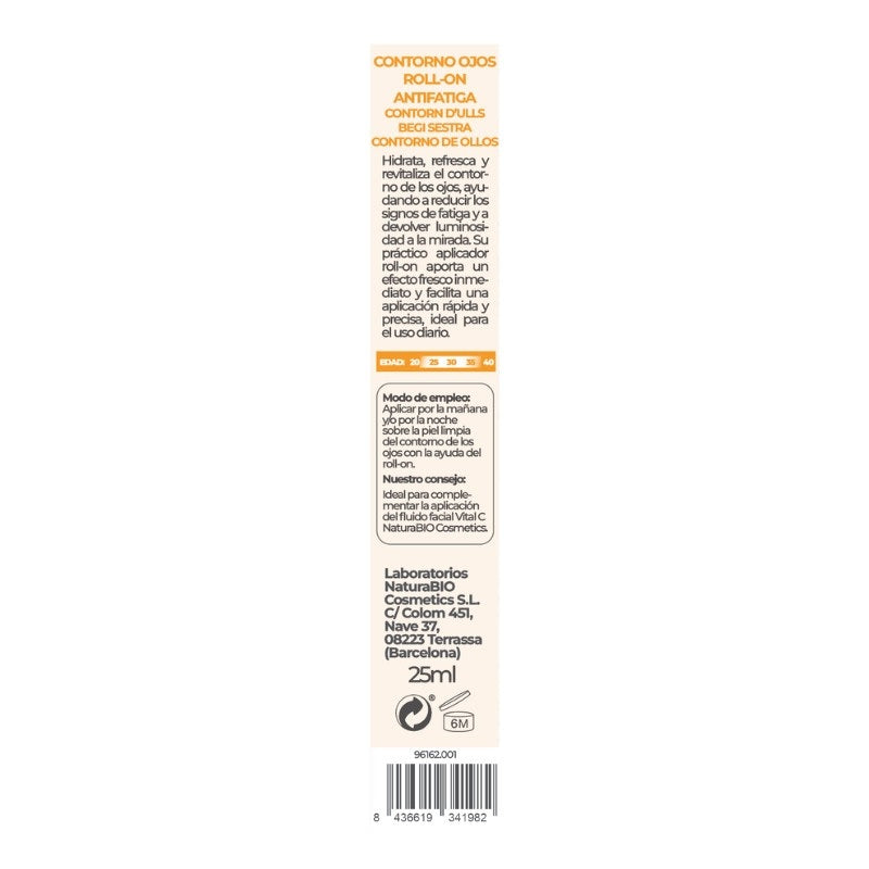 Contorno Ojos Stop Fatiga Vitamina C NaturaBio