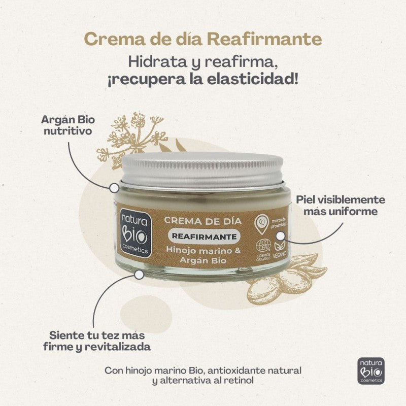 Crema Facial de Día Reafirmante Hinojo NaturaBio