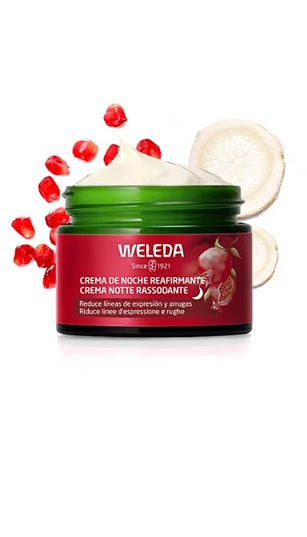 Crema de Noche Reafirmante de Granada y Péptidos de Maca Weleda