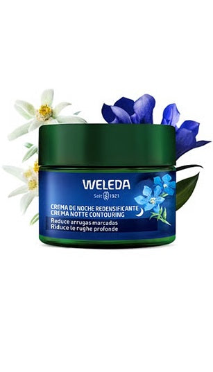 Crema de Noche Redensificante de Genciana Azul y Edelweiss Weleda