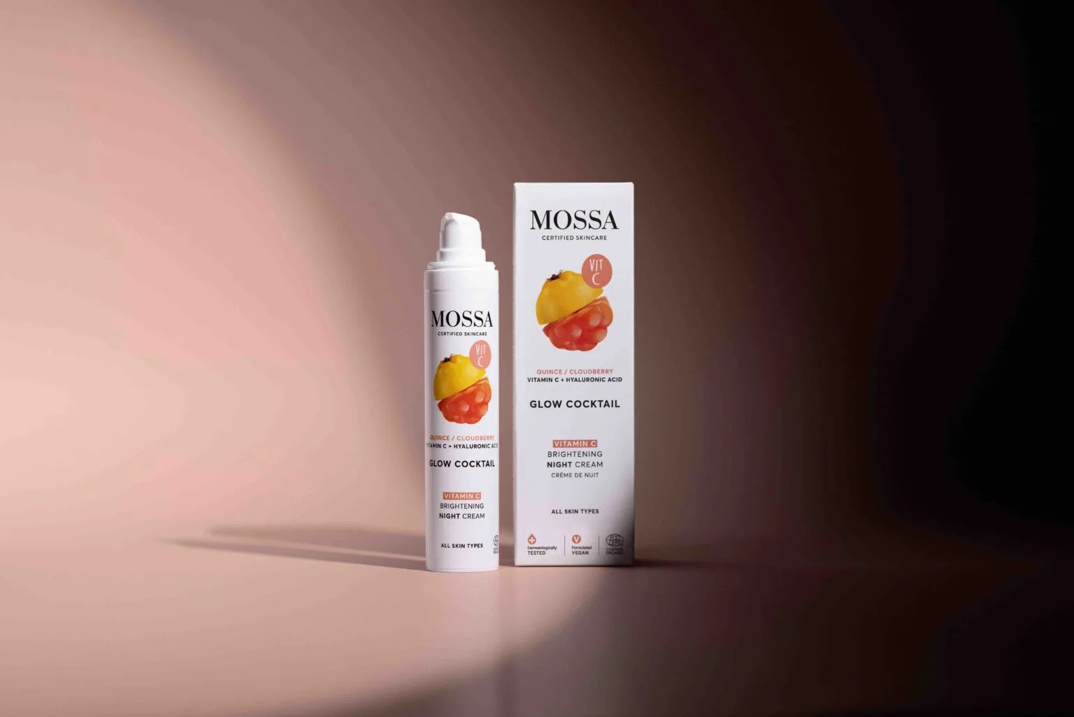 Crema de Noche con Vitamina C Glow Cocktail Mossa