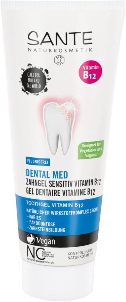 Dentífrico Gel Vitamina B12 Sal Marina Sin Flúor Sante