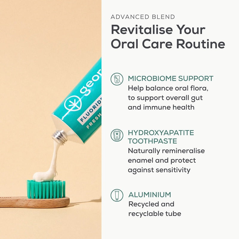 Dentífrico sin Flúor de Prebióticos y Probióticos con Hidroxiapatita Georganics