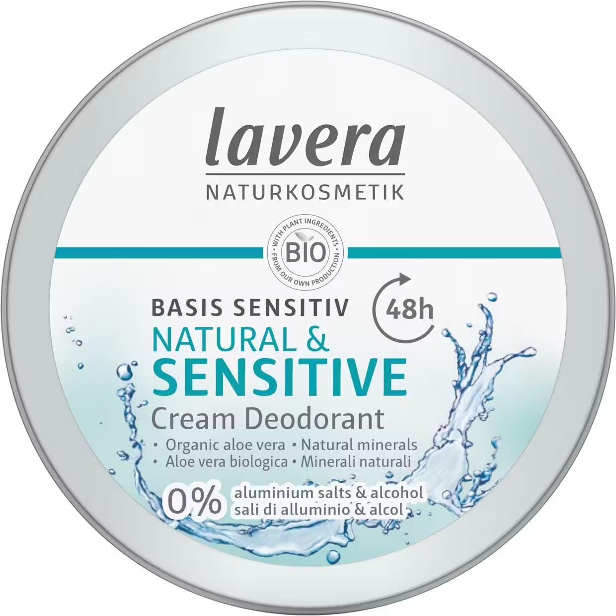 Desodorante Natural Crema 48h Basis Sensitiv Lavera