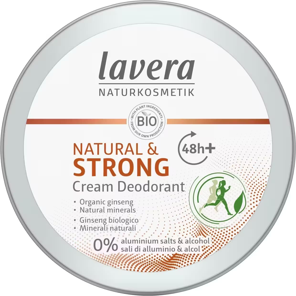 Desodorante Natural Crema 48h+ Strong and Natural Lavera