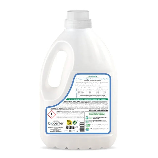 Detergente Ecológico para Ropa Lavanda Biocenter