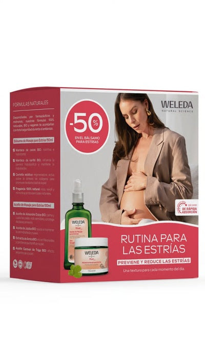 Dúo Rutina de Masaje para Estrías Weleda