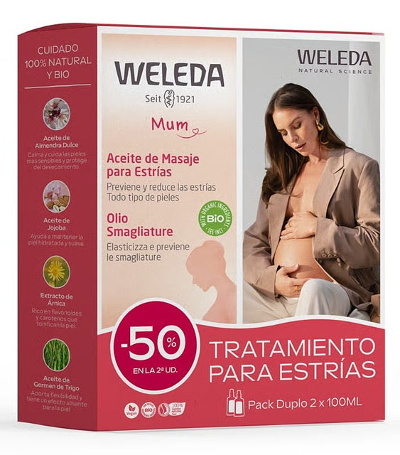 Duplo Aceite de Masaje para Estrías Weleda