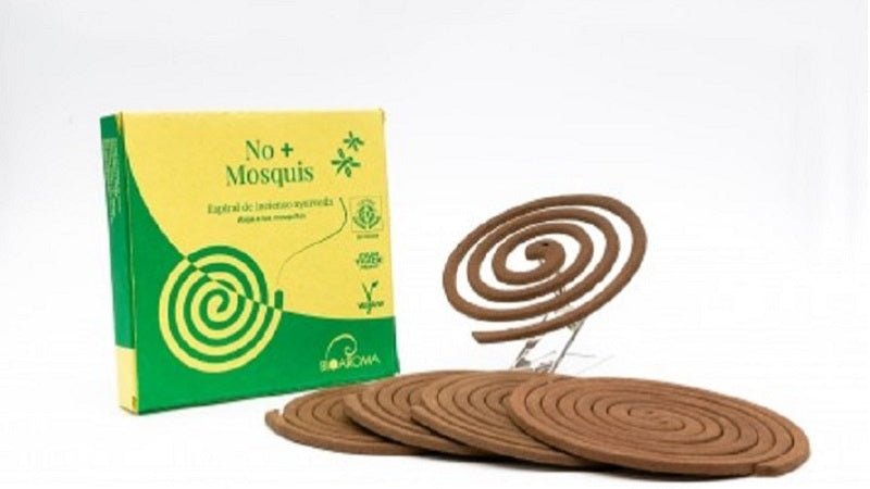 Espiral No+Mosquis - Incienso Repelente De Mosquitos Ayurveda BioAroma