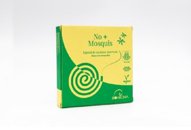 Espiral No+Mosquis - Incienso Repelente De Mosquitos Ayurveda BioAroma