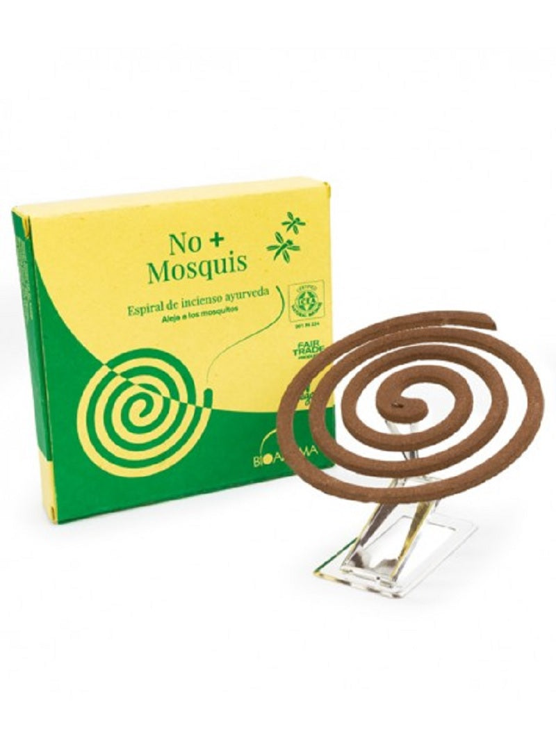 Espiral No+Mosquis - Incienso Repelente De Mosquitos Ayurveda BioAroma