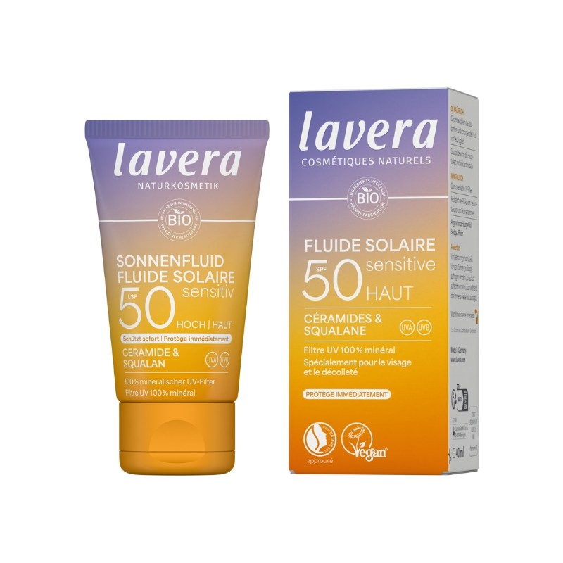 Fluido Solar Facial Sensitiv SPF 50 Lavera
