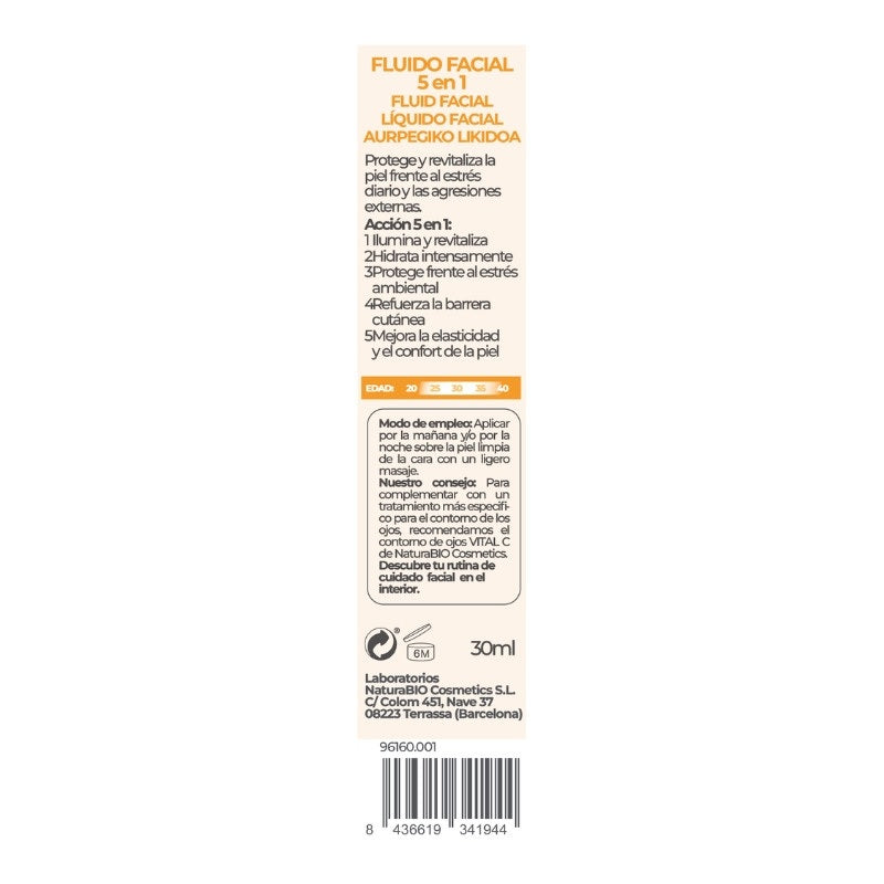 Fluido Stop Fatiga Vitamina C NaturaBio