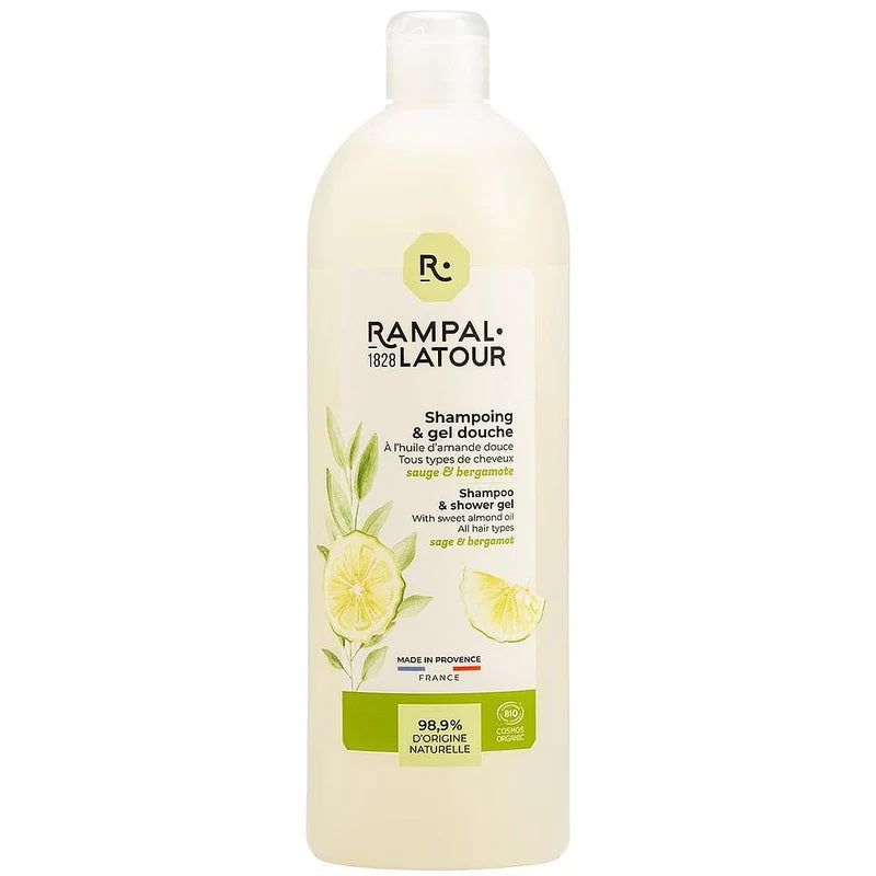 Gel Champú Salvia Bergamota Rampal Latour