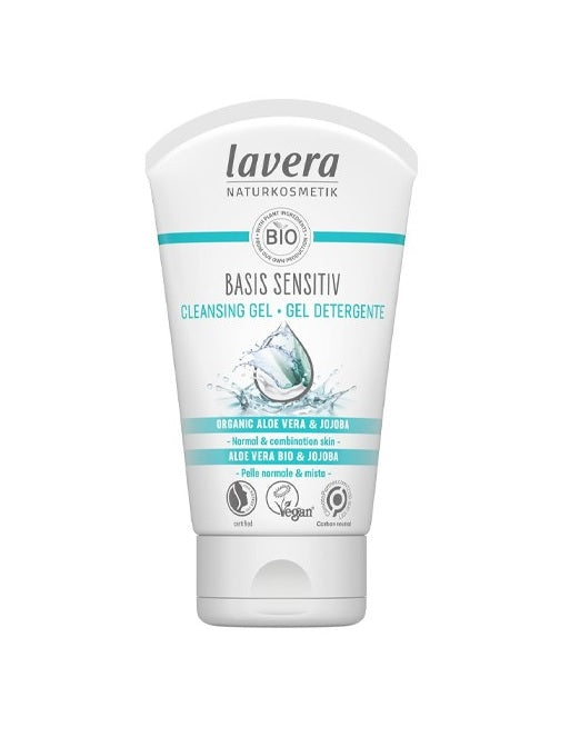 Gel Limpiador Basis Sensitiv Aloe y Jojoba Lavera