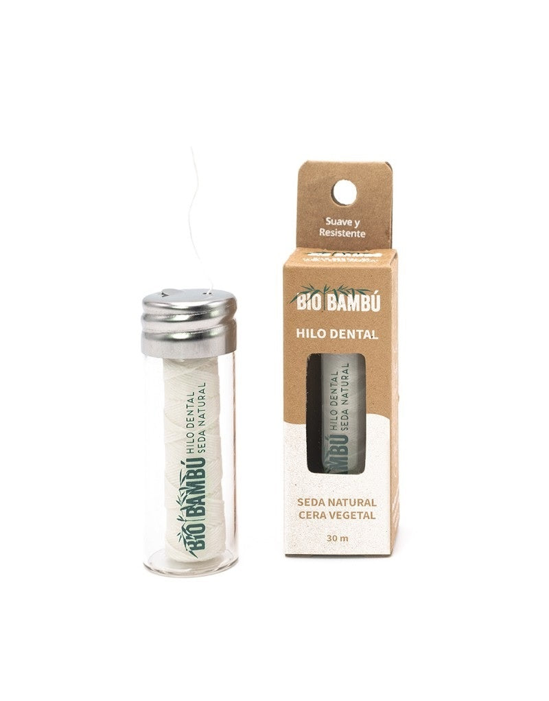 Hilo Dental Seda Natural Zero Waste BioBambú