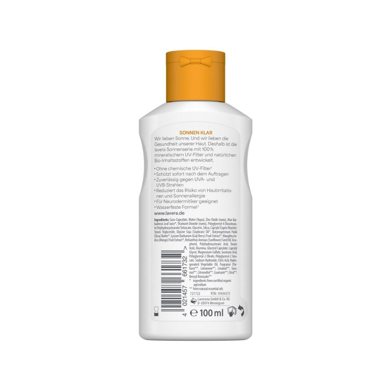 Loción Solar Natural Sensitive SPF 30 Lavera