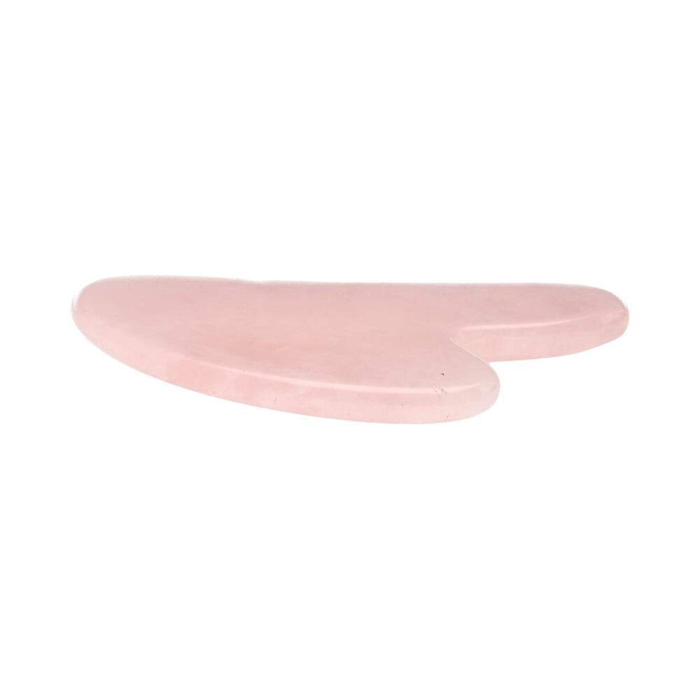 Masajeador Gua Sha de Cuarzo Rosa