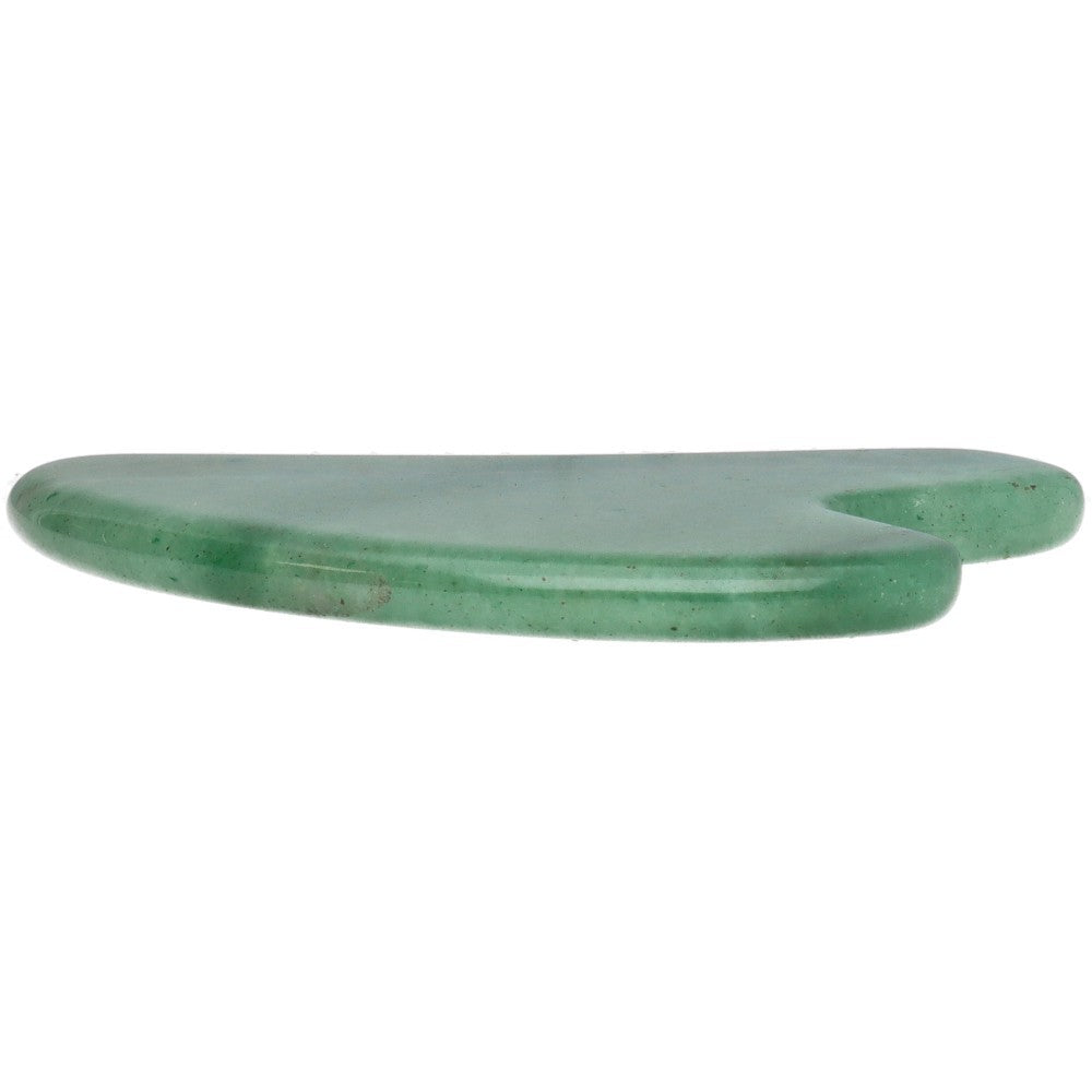 Masajeador Gua Sha de Cuarzo Verde