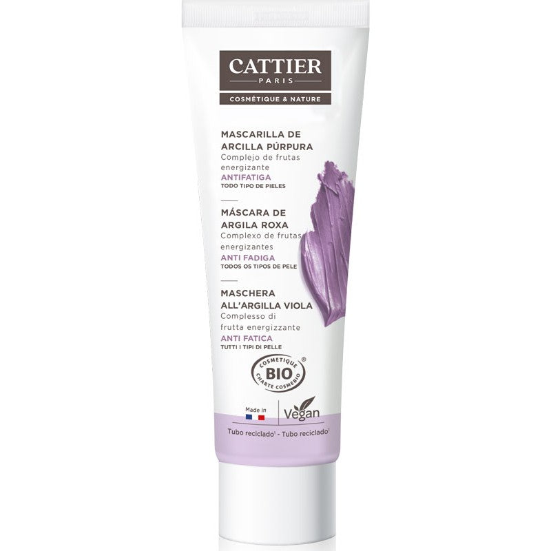 Mascarilla Arcilla Purpura Para Todo Tipo de Pieles Cattier