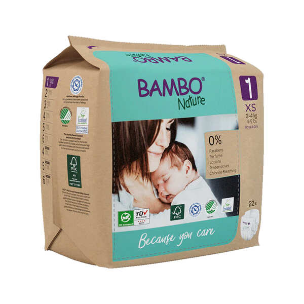 Pañales Ecológicos Bambo Nature 2 a 4 kg