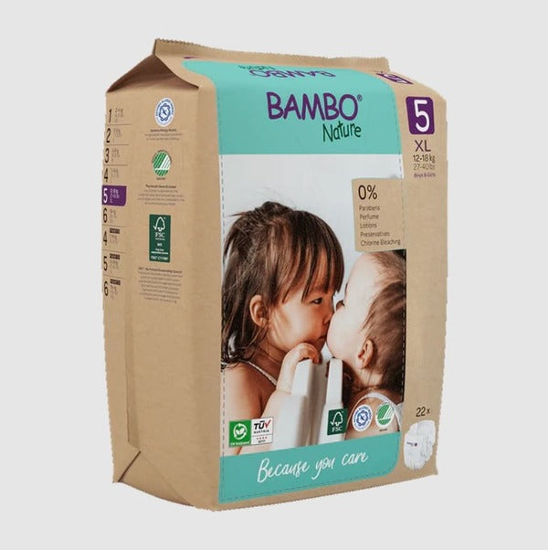 Pañales Ecológicos Bambo Nature 12 a 18 kg