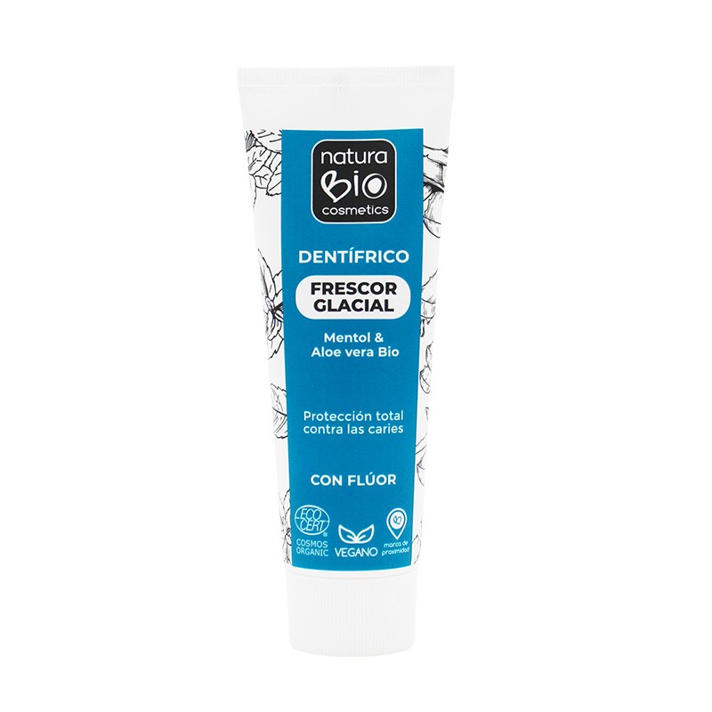 Pasta de Dientes Frescor Glacial Mentol y Aloe NaturaBio
