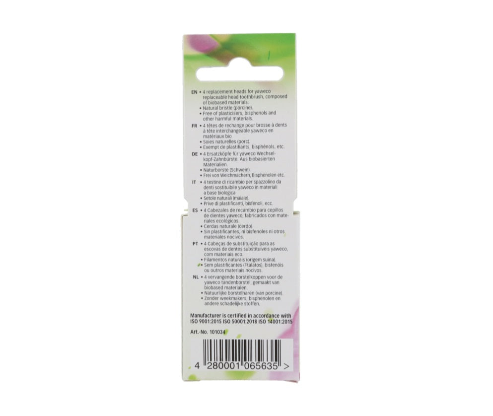 Recambio para Cepillo Dental Natural Medium-Hard Yaweko