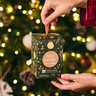 Set Regalo Linterna Bosque de Invierno La Saponaria