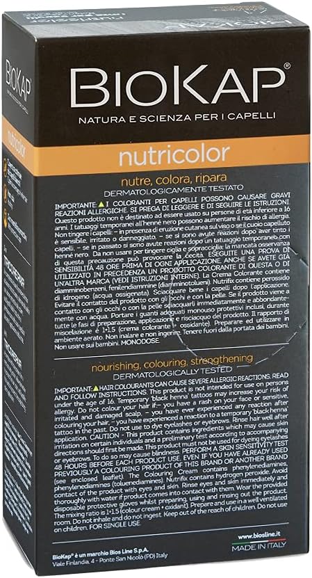 Tinte Rubio Claro 8.0 - Nutricolor Biokap Caja