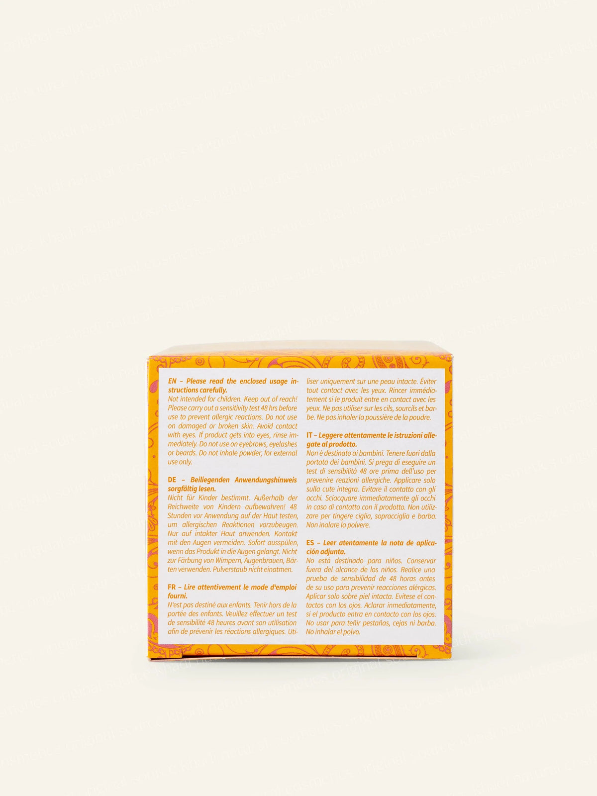 Tinte Vegetal Rubio Miel Amanecer Khadi
