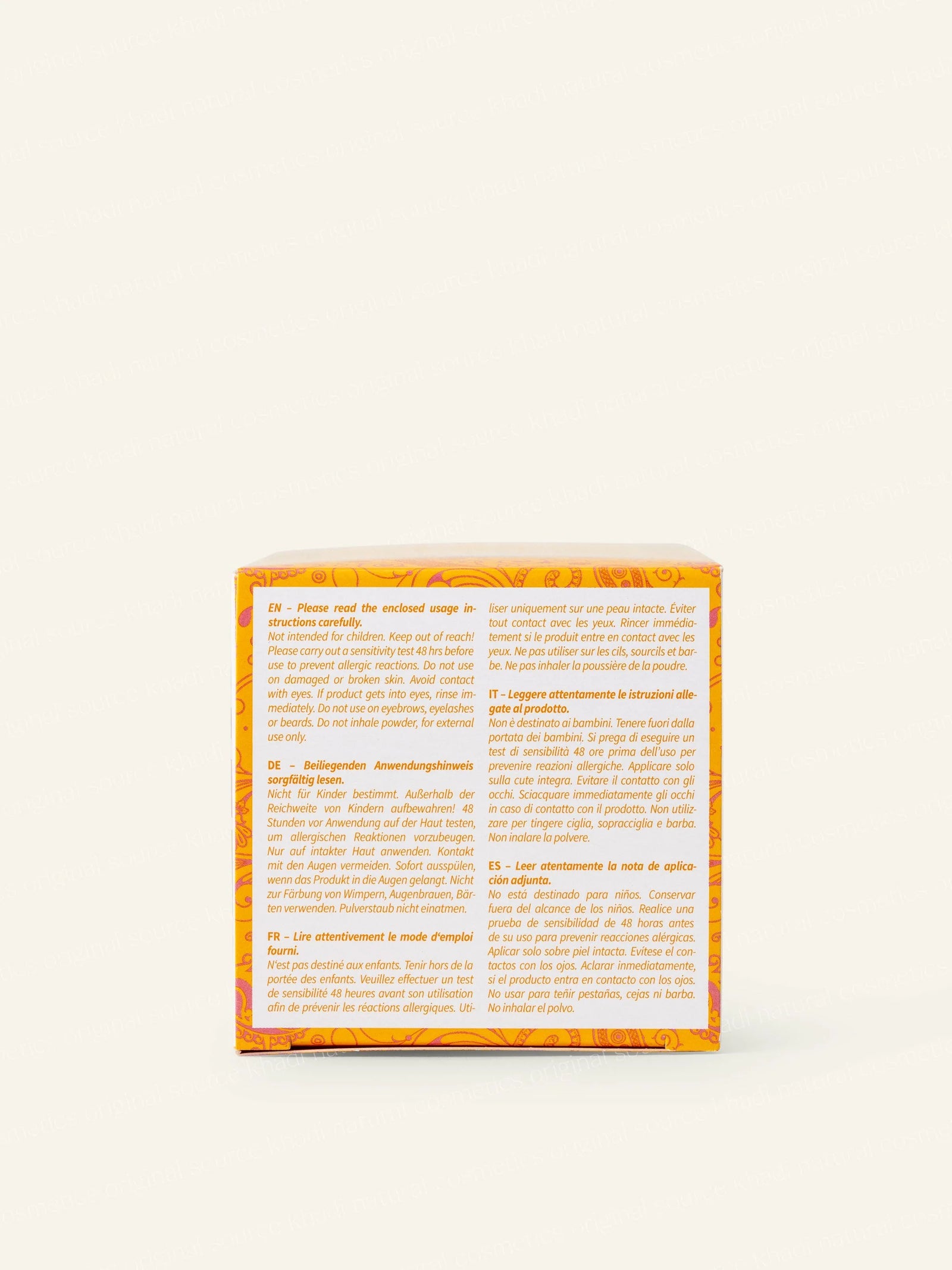 Tinte Vegetal Rubio Miel Amanecer Khadi