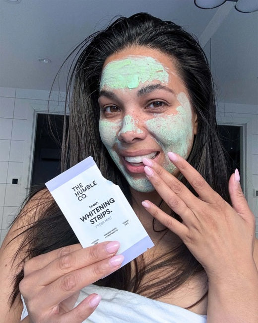Tiras Dentales Blanqueadoras Menta Fresca The Humble Co.