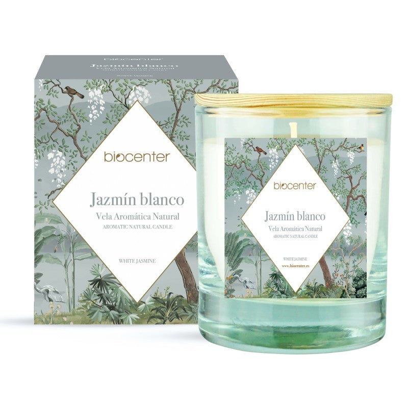 Vela Natural de Cera de Soja - Jazmín Blanco Biocenter