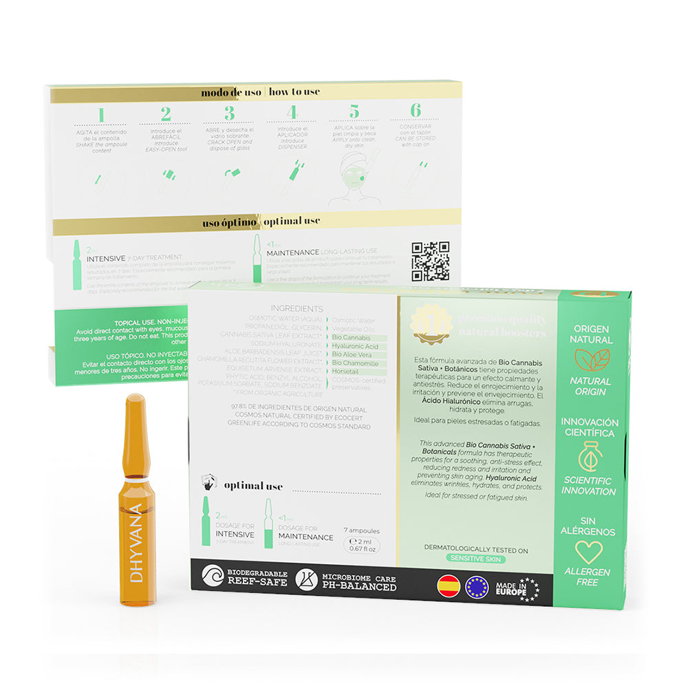 Ampollitas Faciales Pure Cannabis Dhyvana