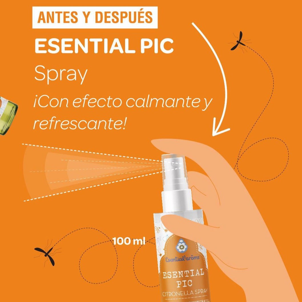 Spray Antimosquitos Esential Pic para Niños y Adultos Esential Aroms