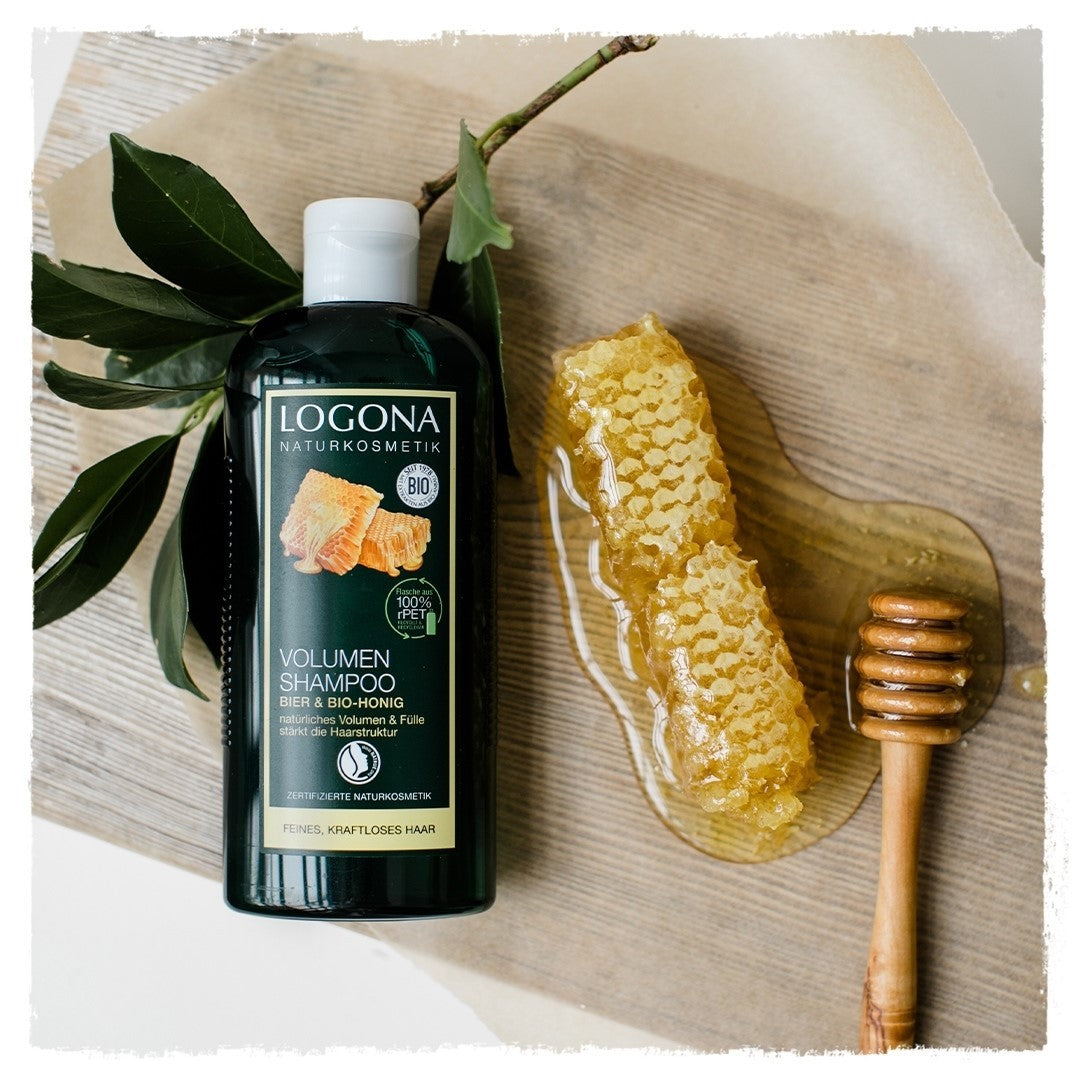 Champú Volumen Miel Bio y Cerveza Logona