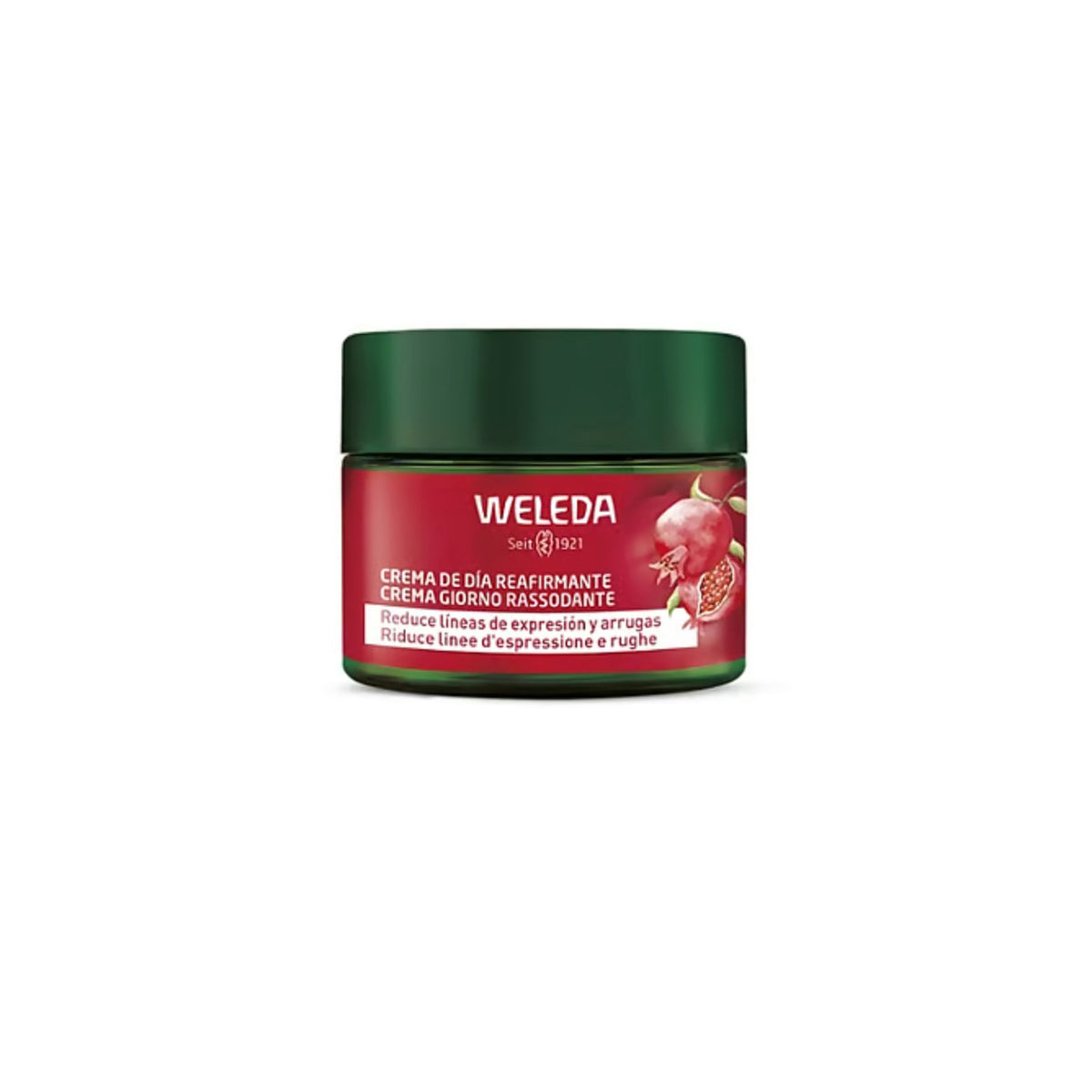 Crema de Día Reafirmante de Granada y Péptidos de Maca Weleda