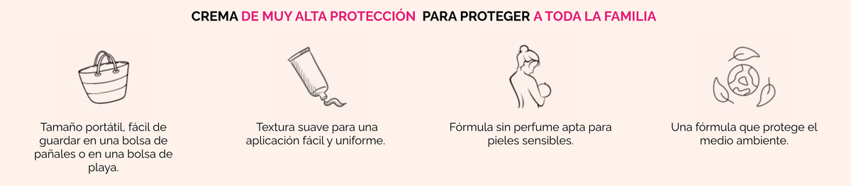 Crema Solar Bebé SPF 50+ Sin Perfume Acorelle