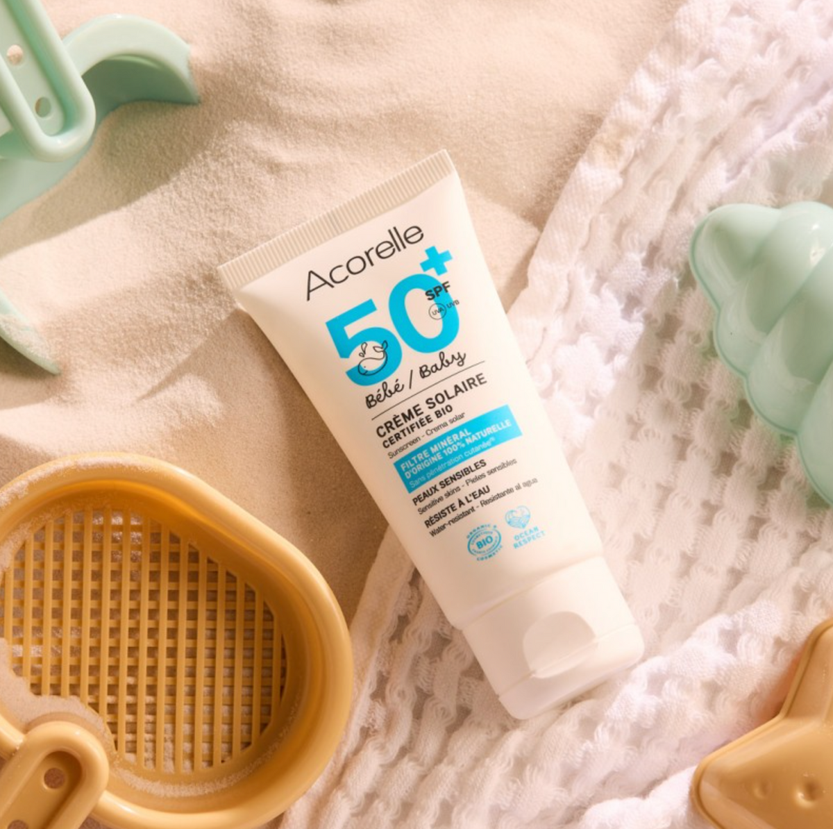 Crema Solar Bebé SPF 50+ Sin Perfume Acorelle